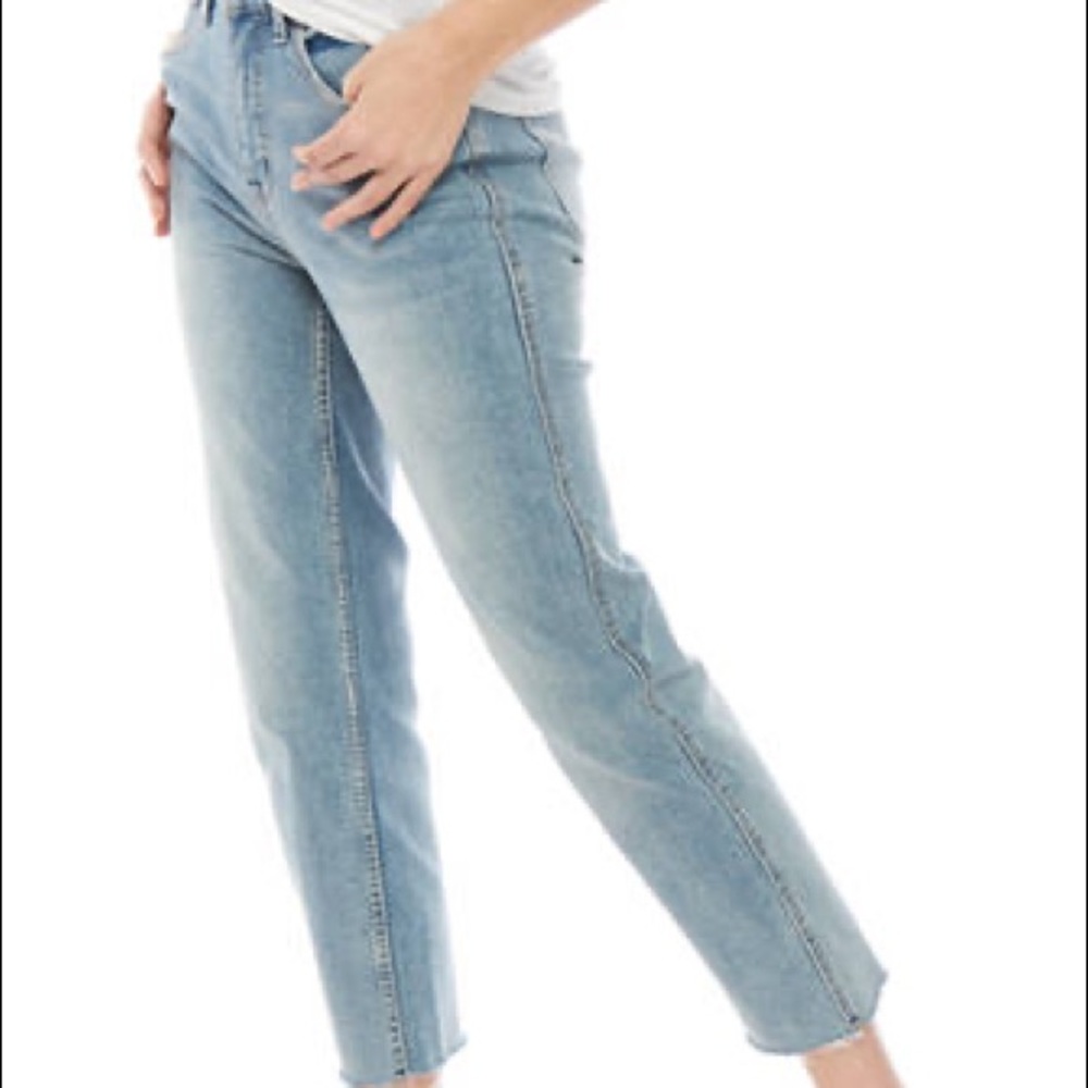 Free people high-rise vintage straight jeans light fits 31